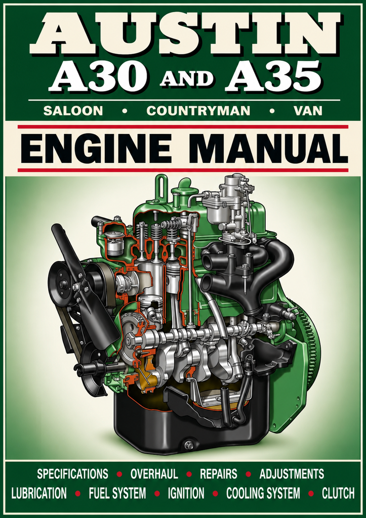 Austin A30 & A35 803cc & 948cc Engine Overhaul Manual | PDF Download