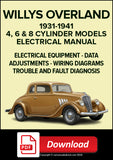 WILLYS 4, 6 & 8 Cylinder Models 1931-1941 Electrical Manual | PDF Download