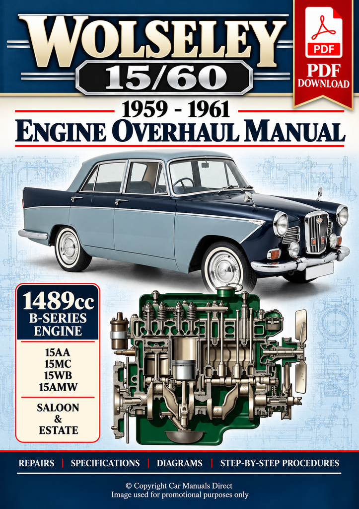 WOLSELEY 15/60 1959-1961 1498cc Engine Overhaul Manual | PDF download