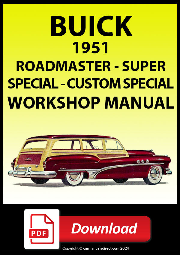 BUICK 1951 Roadmaster - Super and Special Workshop Manual | PDF Download | carmanualsdirect