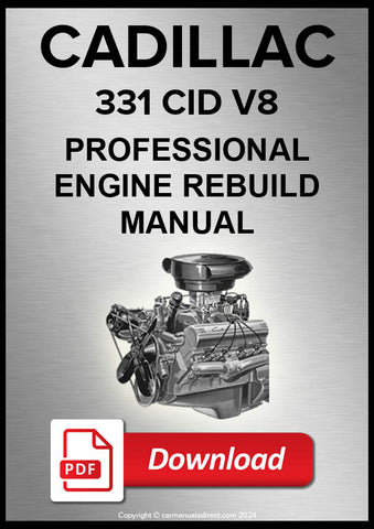 CADILLAC 331 CID V8 Engine Rebuild Manual | PDF Download | carmanualsdirect