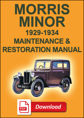 MORRIS Minor 1929-1934 Comprehensive Workshop and Restoration Manual | PDF Download | carmanualsdirect