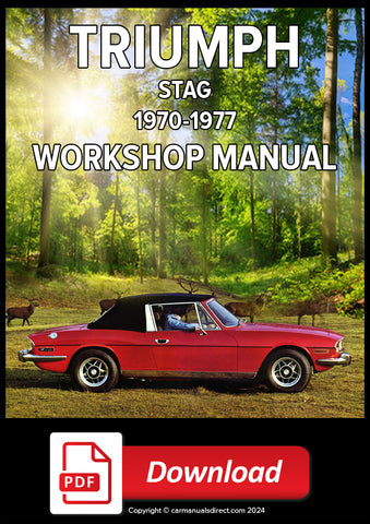 TRIUMPH Stag 1970-1977 Factory Workshop Manual | PDF Download | carmanualsdirect