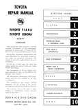 TOYOTA Tiara 1960-1963 Factory Workshop Manual | PDF Download | carmanualsdirect
