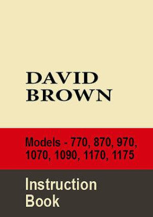 DAVID BROWN Tractor 770 870 970 1070 1090 1170 1175 Comprehensive Workshop Manual | PDF Download | carmanualsdirect