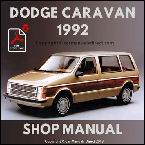 DODGE 1992 Caravan-Grand Caravan Factory Workshop Manual | PDF Download | carmanualsdirect