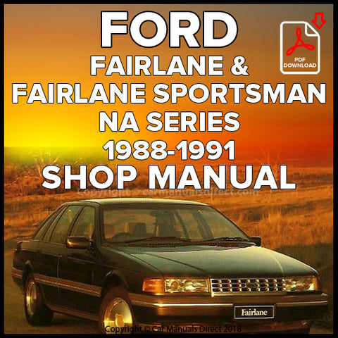 FORD Fairlane and Fairlane Sportsman NA Shop Manual | carmanualsdirect