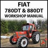 FIAT 780, 780DT, 880, 880DT Tractor Factory Workshop Manual | carmanualsdirect