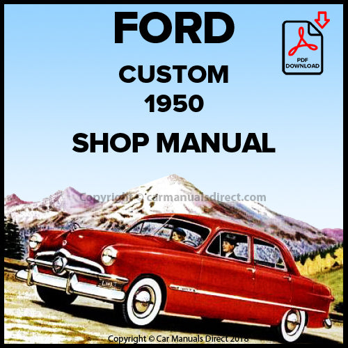 FORD Custom 1950 V8 Workshop Manual | PDF Download | carmanualsdirect