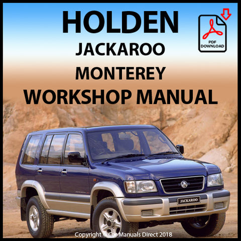 HOLDEN Jackaroo 1998-2002 Factory Workshop Manual | PDF Download | carmanualsdirect