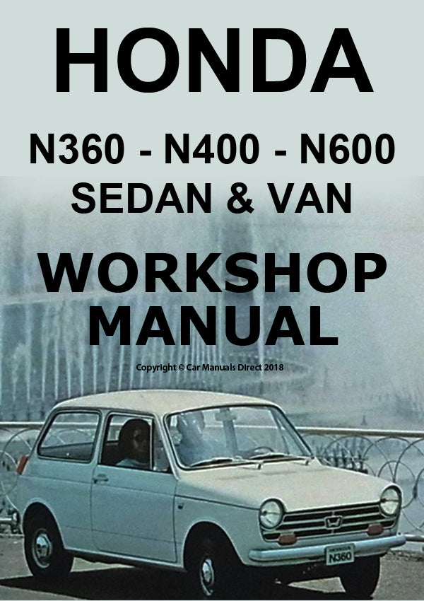HONDA N360 - N400 - N600 Sedan and Van 1967-1973 Factory Workshop Manual | PDF Download | carmanualsdirect