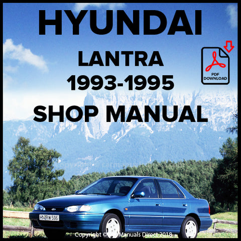 HYUNDAI Lantra 1993-1995 Factory Workshop Manual | carmanualsdirect