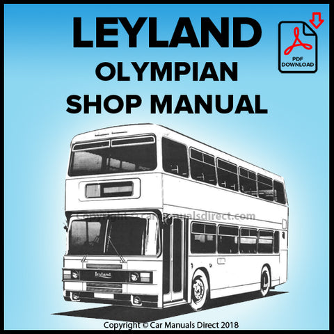 Leyland Olympian Bus Factory Workshop Manual | PDF Download | carmanualsdirect