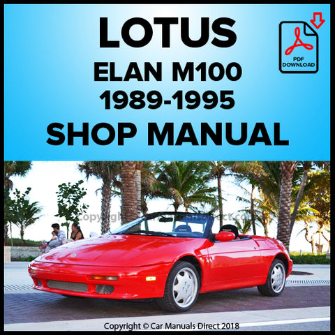 LOTUS Elan M100 1989-1995 Factory Workshop Manual | PDF Download | carmanualsdirect