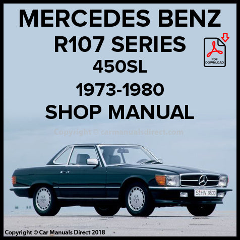 MERCEDES BENZ R107 450SL 1973-1980 Factory Workshop Manual | PDF Download | carmanualsdirect