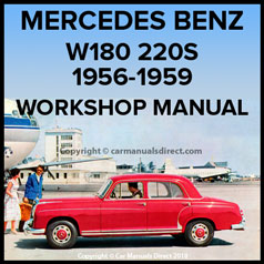 MERCEDES BENZ W180 220S Series 1956-1959 Comprehensive Workshop Manual | PDF Download | carmanualsdirect