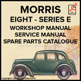 Morris Eight Series E 2 Door Sedan | Morris Eight Series E 4 Door Sedan | Morris Eight Series E 2 Seater Convertible | Morris Eight Series E 4 Seater Convertible | Morris Eight Series Z Van | Factory Workshop Manual | PDF Download | carmanualsdirect
