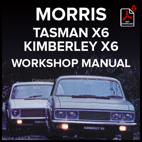 Morris Kimberley Mark 1 | Morris Kimberley Mark 2 | Morris Tasman Mark 1 | Morris Tasman Mark 2 | Factory Workshop Manual | PDF Download | carmanualsdirect