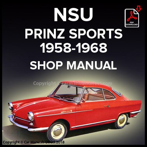 NSU Prinz Sport 1958-1968 Factory Workshop Manual | PDF Download | carmanualsdirect