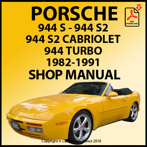 PORSCHE 944 1982-1991 Factory Workshop Manual | PDF Download | carmanualsdirect