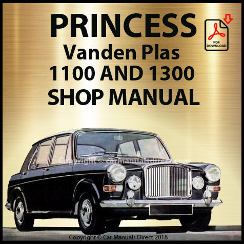 PRINCESS Vanden Plas 1100 & 1300 Mark 1 & 2 Factory Workshop Manual | PDF Download | carmanualsdirect