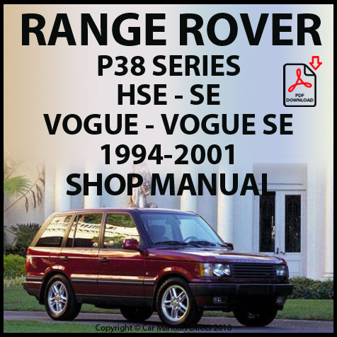 RANGE ROVER P38 1994-2001 Workshop Manual | carmanualsdirect