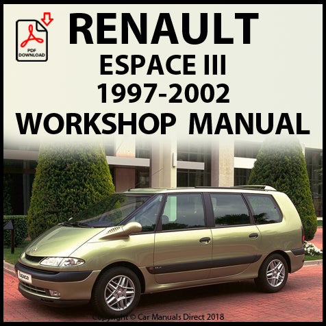 RENAULT Espace III 1997-2002 Factory Workshop Manual | PDF Download | carmanualsdirect