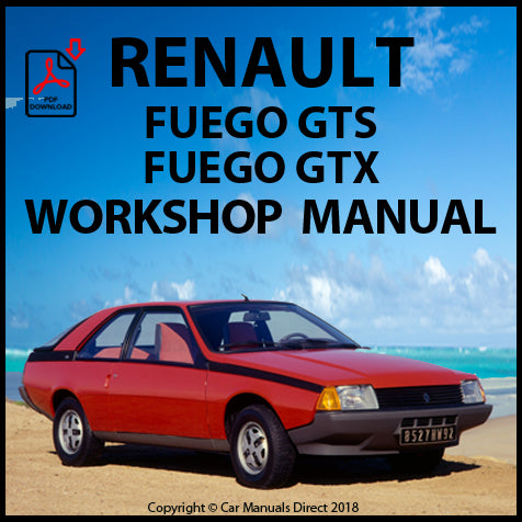 RENAULT Fuego GTS, GTX 1980-1986 Comprehensive Workshop Manual | PDF Download | carmanualsdirect