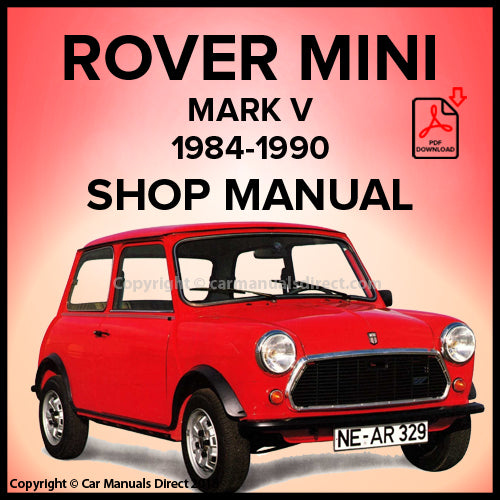 ROVER MINI Mark V 1984-1990 Factory Workshop Manual | PDF Download | carmanualsdirect