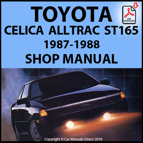 TOYOTA Celica AllTrac ST165 1987-1988 Factory Workshop Manual | PDF Download | carmanualsdirect