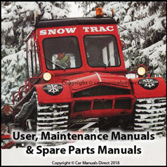 AKTIV SNOW TRAC User, Maintenance & Parts Manuals: 1963, 1966, 1967, 1972, 1975, 1976, 1979