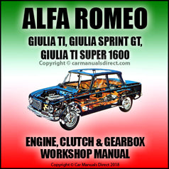 ALFA ROMEO GIULIA-SPIDER ワークショップマニュアル Alfa Romeo Giulia-Spider Owners Workshop Manual 1962-1978