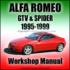Alfa Romeo GTV 1.8T Spark | GTV 2.0T Spark | GTV 2.0 V6 TB | GTV 3.0 V6 24V | Spider 1.8T Spark | Spider 2.0T Spark | Spider 2.0 V6 TB | Spider 3.0 V6 24V | Workshop Manual | carmanualsdirect