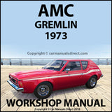 AMC Gremlin 2 Door | Gremlin 2 Door X | 1973 | Workshop Manual | carmanualsdirect