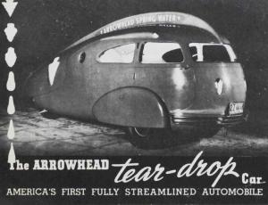 Arrowhead Teardrop Car 1936 Sales Literature - FREE