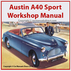 AUSTIN A40 Sport | 1952-1954 | Factory Workshop Manual | PDF Download | carmanualsdirect