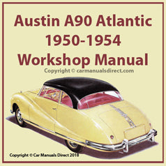 AUSTIN A90 Atlantic  1950-1954 Workshop Manual | carmanualsdirect