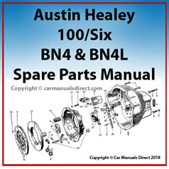 Austin Healey 100-Six - BN4 - BN4L - Factory Spare Parts Manual | carmanualsdirect 