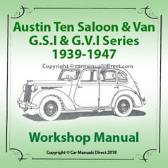 AUSTIN TEN Saloon & Van 1939-1947 Workshop Manual | carmanualsdirect