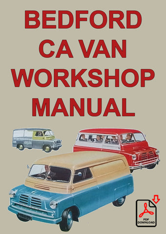 BEDFORD CA Van 1952-1955 Workshop Manual | carmanualsdirect