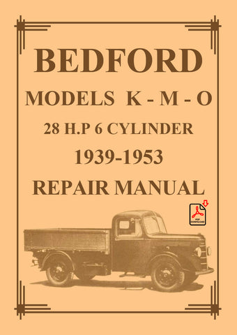 BEDFORD K - M - O Series 1939-1953 Workshop Manual | carmanualsdirect
