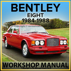 BENTLEY Eight 1984-1988 Comprehensive Factory Workshop Manual | carmanualsdirect