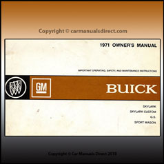 Buick Skylark 1971 Owners Handbook - FREE | PDF Download | carmanualsdirect