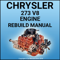 CHRYSLER 273 V8 Engine Service & Overhaul Manual