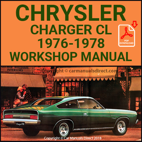 CHRYSLER 1976-78 Charger 770 CL Series Workshop Manual | carmanualsdirect