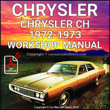 CHRYSLER 1972-1973 Chrysler by Chrysler VH Series Workshop Manual | carmanualsdirect