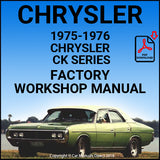 CHRYSLER 1975-76 Chrysler CK Series Factory Workshop Manual | carmanualsdirect