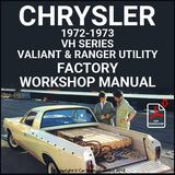 CHRYSLER 1972-1973 Valiant and Ranger Utility VH Series Factory Workshop Manual | carmanualsdirect