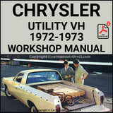 CHRYSLER 1972-1973 Valiant and Ranger Utility VH Series Workshop Manual | carmanualsdirect