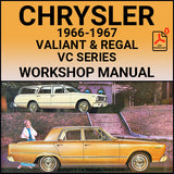 CHRYSLER 1966-1967 Valiant & Regal VC Workshop & Spare Parts Manual | carmanualsdirect